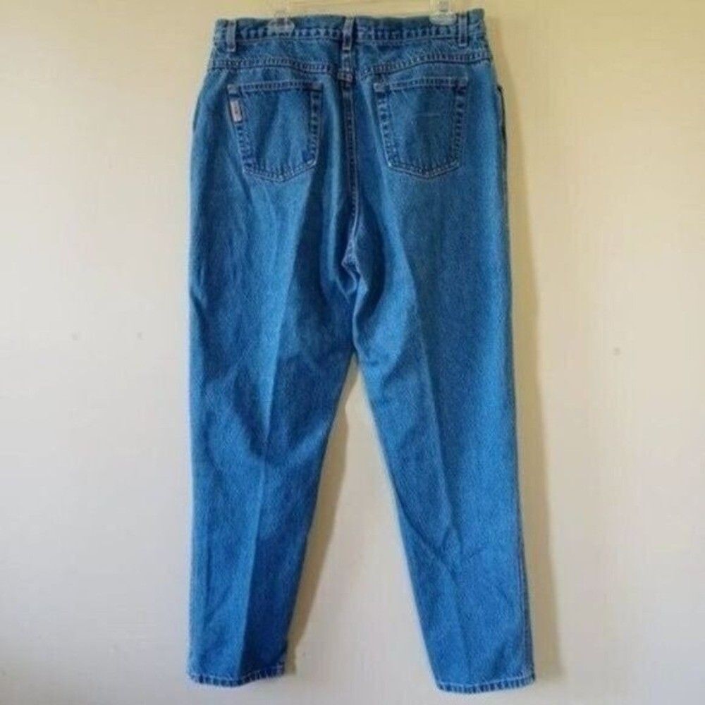 Mom Jeans 80s Vtg Gitano Sz 16 Tall High Waist Ribcage 13" Rise Relaxed Tapered - Picture 2 of 5